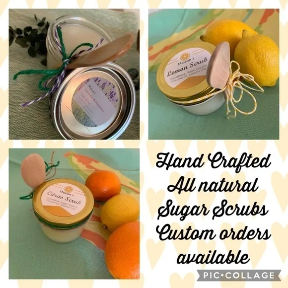 Autumn Trio, hand crafted all natural sugar scrubs moisturizing exfoliating - Picture 9 of 15